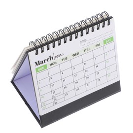Operitacx 2025 Schreibtischkalender Mini-Tischkalender 2024 akademischer Tischkalender Bürokalender Schwarzer Kalender entzückender Mini-Tischkalender Mini-Standkalender Mini-Kalender Papier