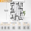 BTTN Extra Long Fabric Shower Curtain, 72x84 Inches Long Waterproof