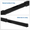 XFMT Motorcycle Black 14" Rise Batwing APE Handlebar 1-1/4" Hangers