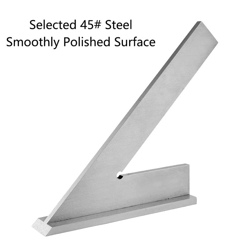 45 Degree Angle Ruler, High Accuracy Carbon Steel 45 Degree