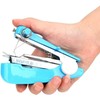 Blue Handheld Sewing Machine, Portable Mini Manual Sewing Machines Handy