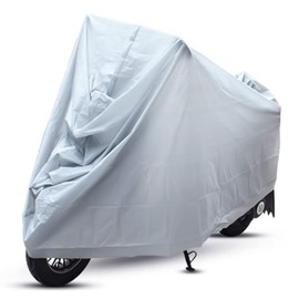 Motorcycle Tarpaulin, 240 x 140 cm Waterproof Outdoor Motorcycle Cover, Motorcycle Garage, Winterproof Cover, UV Resistant, Dustproof, Universal for Motorcycle, Scooter, Moped