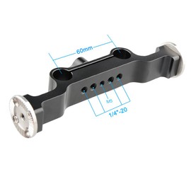 CAMVATE 15 Rod Clamp with Rosette Standard Accessory(M6,31.8mm) for Camera Rig Support Railblock Systems (Black) - 1466