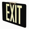 Glow-in-The-Dark Exit Sign Black - UL924 Listed - Double-Sided -