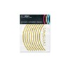rimSkin BMX Machined Single Wheel Rim Skin Pack, Metallic Gold