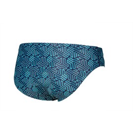 ARENA Men's Kikko Brief - Training Swim Briefs with UV Protection, Chlorine Resistance, Quick Drying Stylish Men's Swimwear,Navy-Multi Green