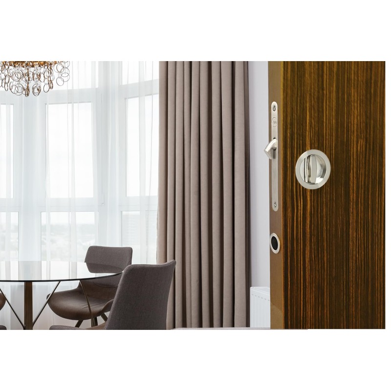 Yale Sliding Door Lock Set - Round Retractable Lock and