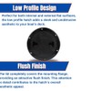 SEAFLO 4" - 8" Black Circular Non Slip Inspection Hatch