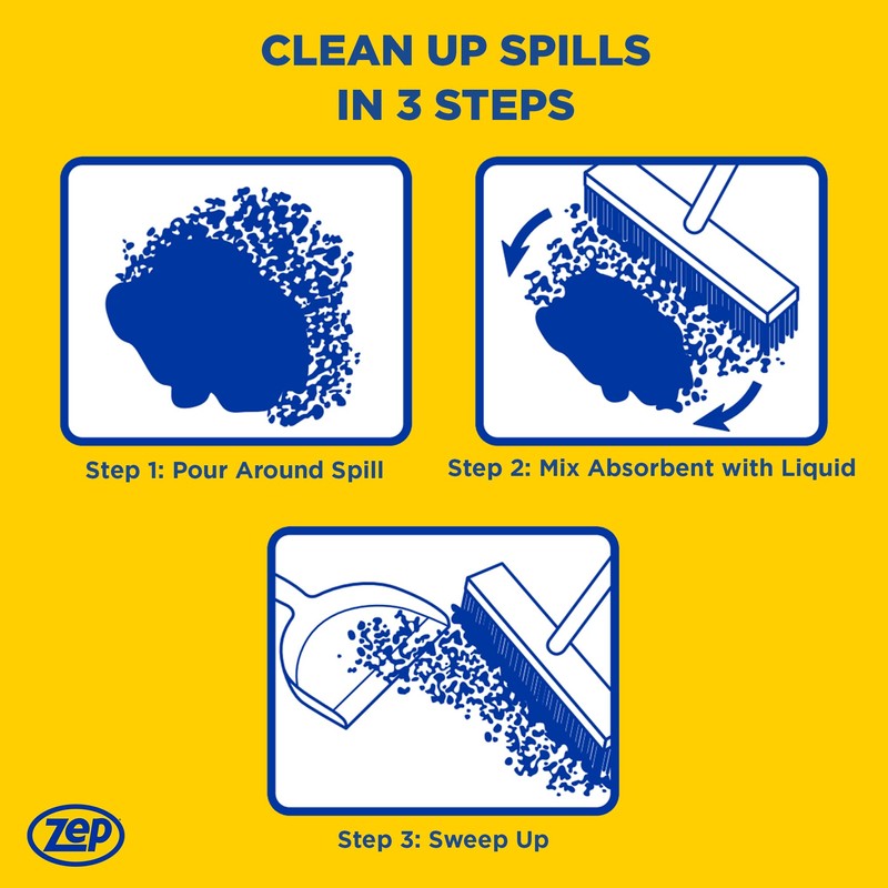 Zep Instant Spill Absorber - 3 Lb Bag (Case of