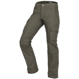 LAPG Women's Gear Stretch Tactical Pants, 7 Pocket Cargo Pants for Women, Durable Flex Ladies Work Pants for Outdoor & Hiking, Ranger Green, 0 Regular