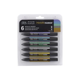 Winsor & Newton Metallic Marker (Pack of 6)