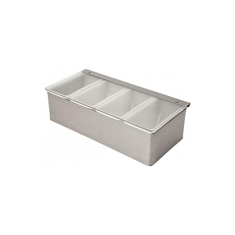 Beaumont 4 Part Stainless Steel Condiment Holder