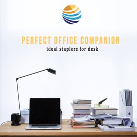 PrintFinish Stapler Heavy Duty-Easy Grip Stapler with Ergonomic Handle-High Capacity Desk Stapler-Perfect Heavy Duty Hand Stapler for Classroom Office Upholstery-with Free 1000 Staple Wires Inside