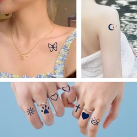 DI Global Women's Fashion Point Tattoo Sticker 40-Piece Set