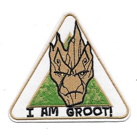 Guardians of The Galaxy I AM Groot Logo Crest Embroidered Patch