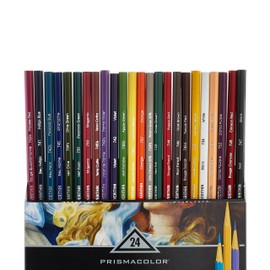 Prismacolor 2427 Premier Verithin Colored Pencils, 24-Count