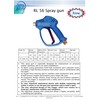P.A. RL56: Pressure Power Washer Gun Trigger Industrial Spray Wand