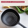 Fackelmann Schiumarola in Nylon, per Scolare, Schiumare, Scolapasta Ottimale per