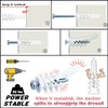 Laffeya Drywall Anchor Kit - 60 Pieces, Self-Drilling Plastic Anchors