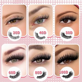 580 Pcs DIY Cluster Lashes Kit - 30D to 100D Fluffy Russian Eyelash Extensions in 8-16mm Mix (Curly, Durable) for Women & Girls | 6 Sizes for Custom Looks