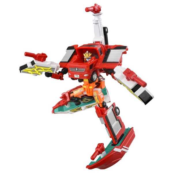 Takara Tomy TJBDX Unite Fire Braver, Fire Truck & Fire