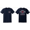 Gildan NEW 3  XL Engine 6 Charleston Fire Department South Carolina Tee Shirt T Navy
