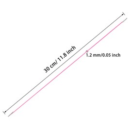 ONLYKXY 60pcs Elastic Cord with Metal End Soft Stretch Band Mask Lanyard Loop Craft Rope Thread String Extender Strap for Mask Making Book Binding Hanging Hat (Pink)