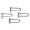 4pcs Stainless Steel U Type Shackle Lengthen U Sling Screws