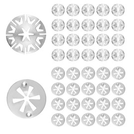 100 Clamping Discs Heat Protection Plate Repair Kit 30 mm Heat Protection Plate Heat Shield Starlock Safety Washers Protection Plates for Mounting Under Hood VW Other Cars