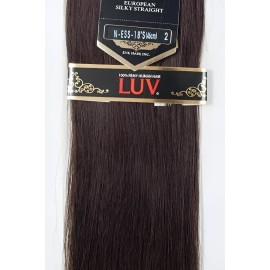 Extensiones De Cabello 100% Natural Luv 80cm 18pLG Medio Paq Color #2