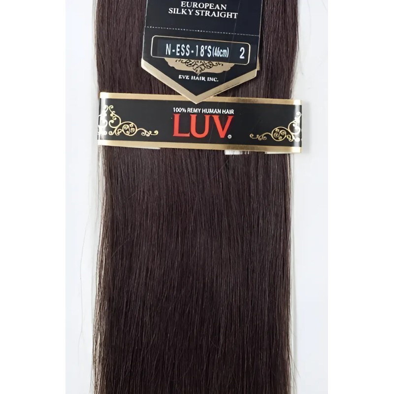 Extensiones De Cabello 100% Natural Luv 80cm 18pLG Medio Paq