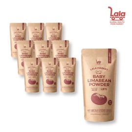 Lala Market Roasted Baby Lima Bean Powder 300g 10 packs / 라라마켓 볶은 베이비 리마빈 파우더 300g 10입
