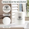 Perfnique Kitchen Compost Bin, 1.3 Gallon Countertop Compost Bin with
