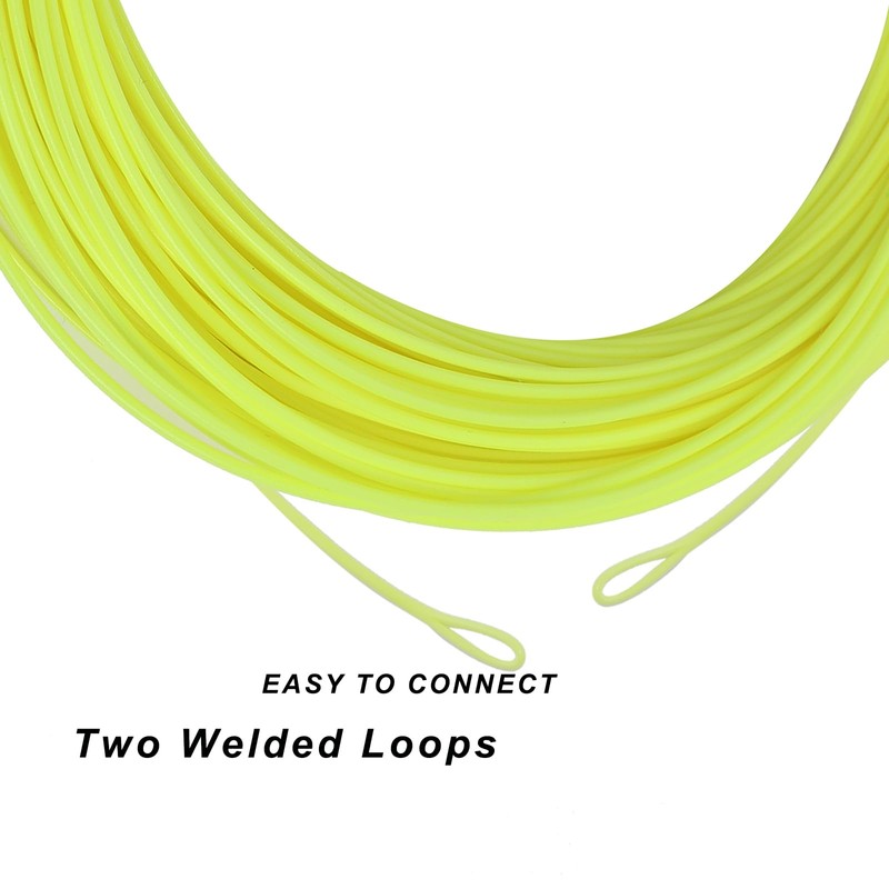 Raprance Fluo Yellow 100FT 6F Freshwater Saltwater Fly Fishing Line,