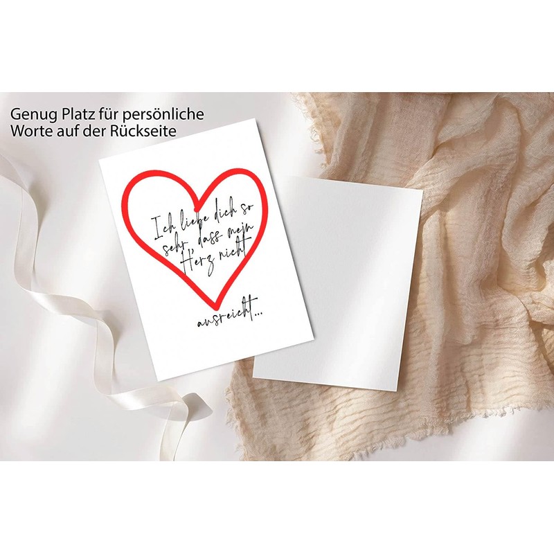 The Life Barn Postcard with Envelope Love Card for Wedding