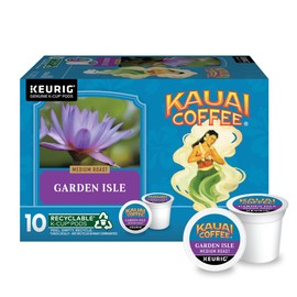 Kauai Coffee Garden Isle Medium Roast - Compatible with Keurig K-Cup Brewers, 10 CT (Pack of 6)
