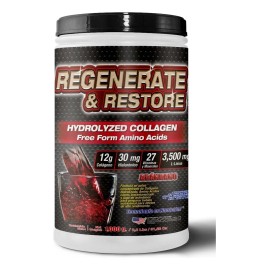 Colágeno Hidrolizado Regenerate & Restore 1,000gr Hialurónic Sabor Arándano