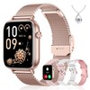 Smartwatch Damen mit Telefonfunktion, 1,85" Smart Watch für Android iOS,