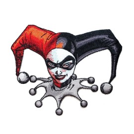 C & D VISIONARY, INC BATMAN'S Harley Quinn Head Embroidered iron-on Patch New 4"