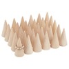 FINGERINSPIRE 30 Pcs Wood Cone Ring Holder Finger Jewelry Display