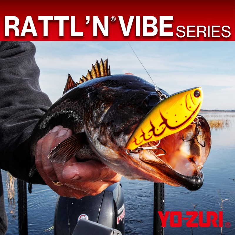 Yo-Zuri R1159-HT Rattl'N Vibe Sinking Lure, Hot Tiger