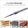 SpeTool Tapered Spiral End Mill Ball Nose Router Bit, 0.25
