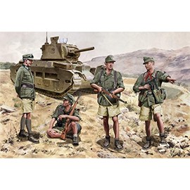 Dragon Models Gebirgsjägers Crete 1941 Building Kit, Set of 4, 1/35-Scale