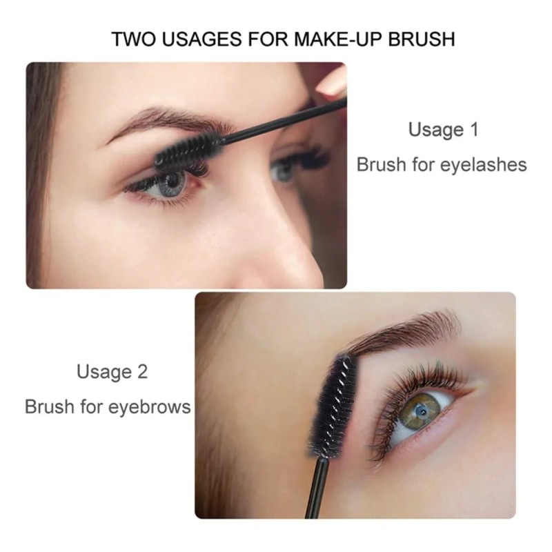Desechables Para Pestañas Y Labios Y Delineador De Ojos Negro