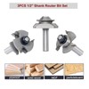 2PCS Tongue and Groove Adjustable Router Bit Set & 45