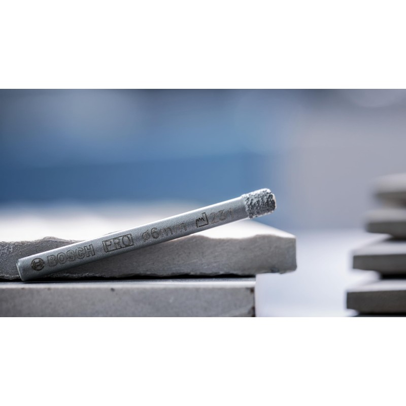 Bosch 1x PRO Ceramic Diamond Dry Drill Bit for Cylindrical