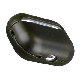 Maogoam AirPods Pro 2 Leather Case with Sync Button, Genuine Vegetable Tanned Cowhide Case for AirPods Pro 2nd Generation 2022, Elegant Design, Front LED Visible, Dark Green