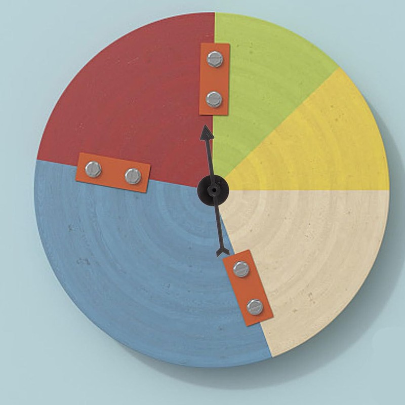 VOSAREA 12 Piece Arrow Game Pointer Spinner 4 Inch Plastic