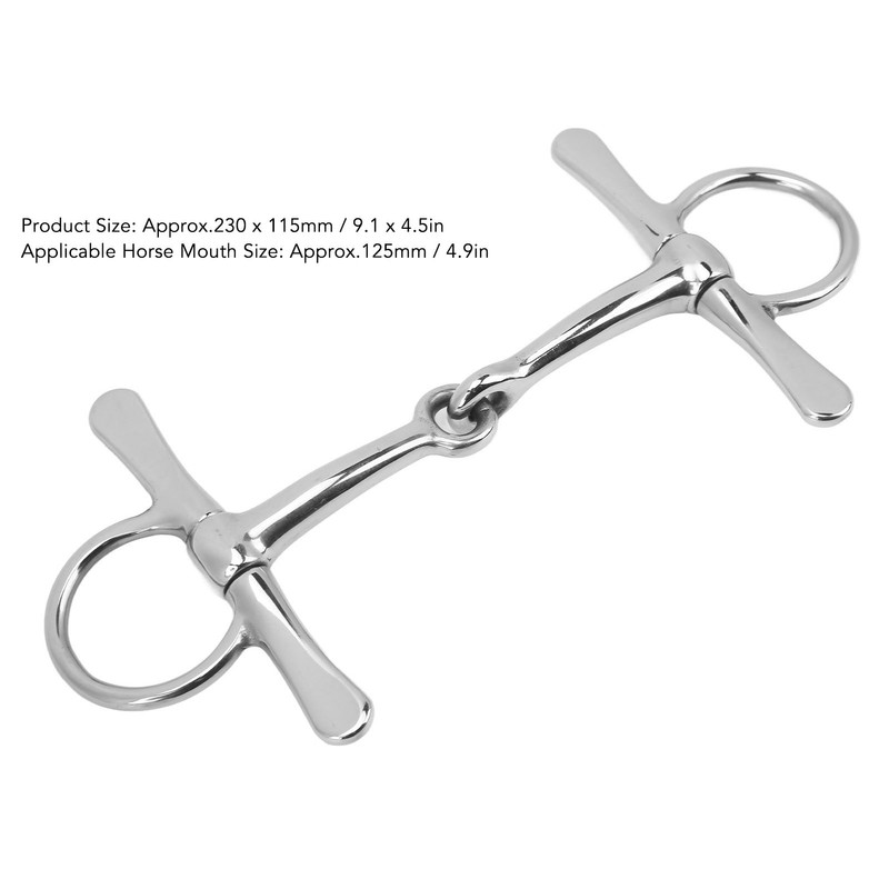 Full Cheek Horse Snaffle Stainless Steel Horse Mouth Bit Garden