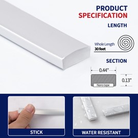 Art3dwallpanels 30 Ft Silver Peel and Stick Trim for Backsplash Tile Edge, Self-Adhesive Flexible Trimming for Corner Decor